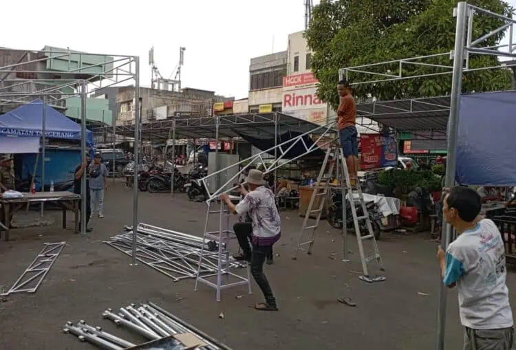 Pasar Mambo Kota Tangerang Siap Diisi Pedagang