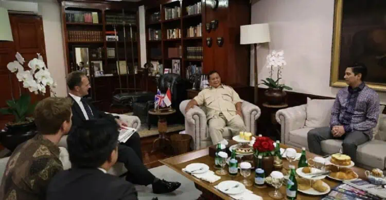 Prabowo Terima Ucapan Selamat dari PM Inggris