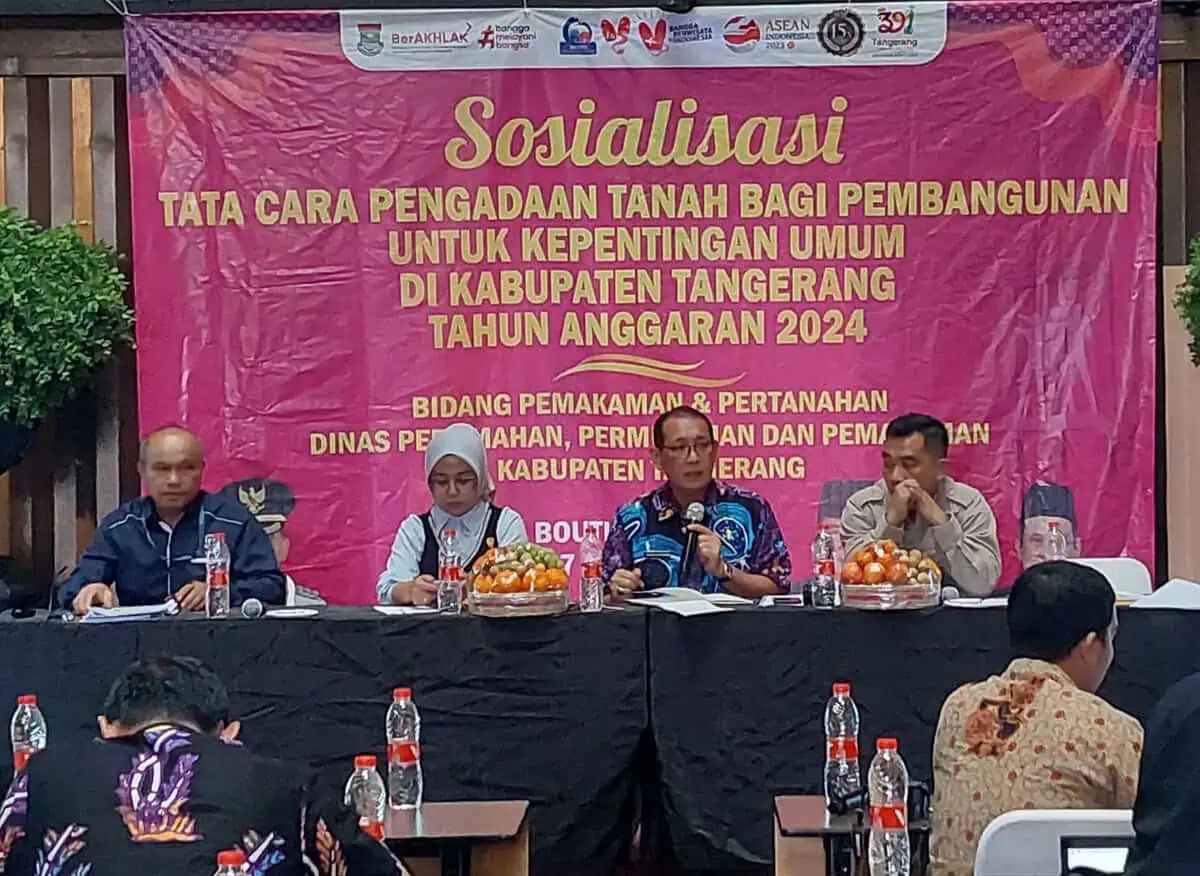 Tertib Administrasi, Dinas Perkim Kabupaten Tangerang Gelar Sosialisasi Pengadaan Tanah