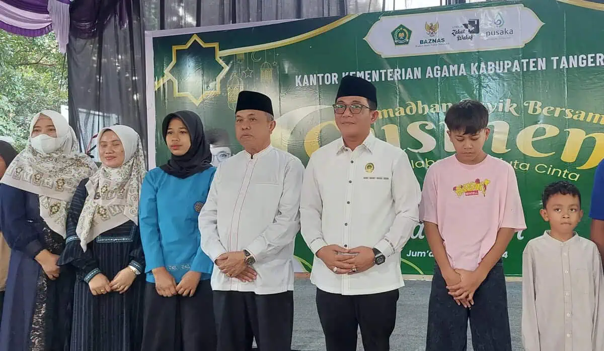 Kemenag dan Baznas Kabupaten Tangerang Salurkan Bantuan 1.500 Paket Sembako
