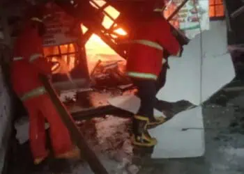 Dipicu Kompor Gas, Empat Ruko di Larangan Ludes Terbakar