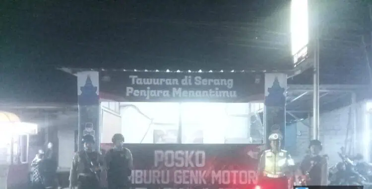 Cegah Gangguan Kamtibmas, Polres Serang Dirikan 4 Posko Pemburu Genk Motor 