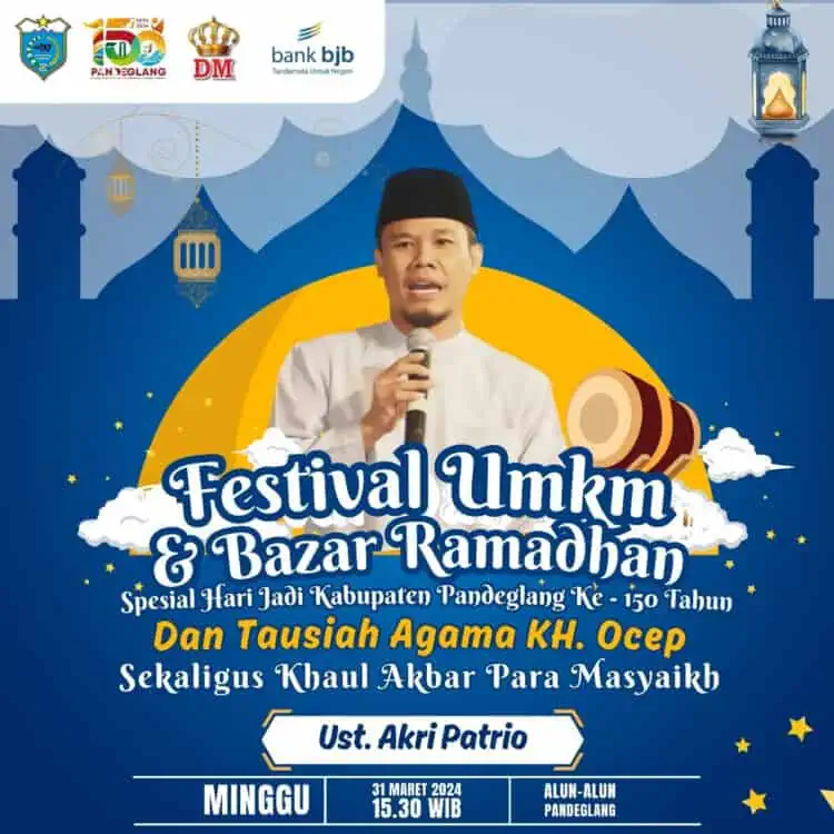 HUT Pandeglang ke 150, Selain Bazar Ramadan juga Akan Dimeriahkan oleh Akri Patrio