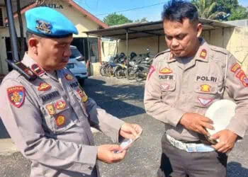 Propam Polres Serang lakukan penegakkan disiplin Personel Polsek. (ISTIMEWA)