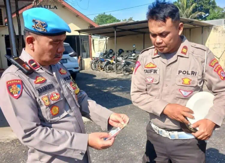 Propam Polres Serang Lakukan Penegakkan Ketertiban dan Kedisplinan Personel Polsek