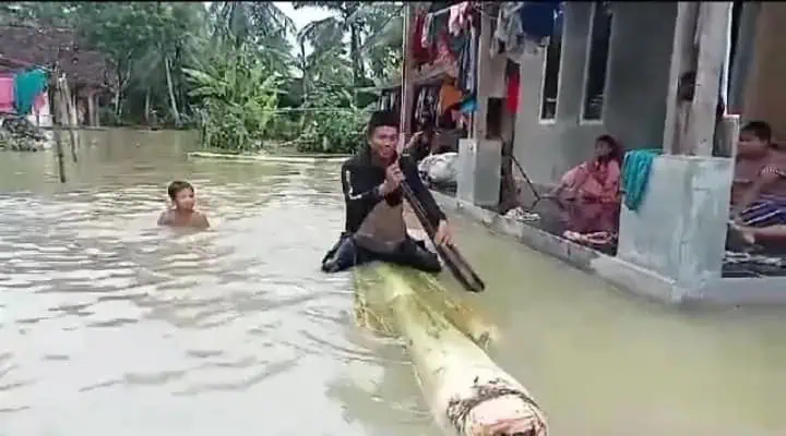 Jadi Langganan Banjir, Desa Idaman Pandeglang Butuh Pembangunan Tanggul