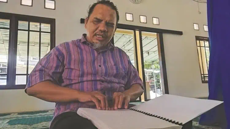 Produksi Al-Quran Braille di Yayasan Raudlatul Makfufin Meningkat saat Ramadan