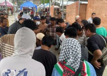 Pedagang Pasar Anyar Tangerang Lakukan Pengocokan Nomor Lapak