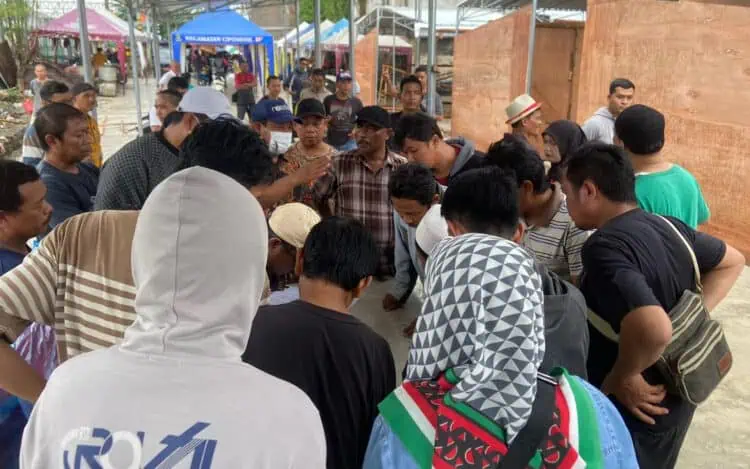 Pedagang Pasar Anyar Tangerang Lakukan Pengocokan Nomor Lapak