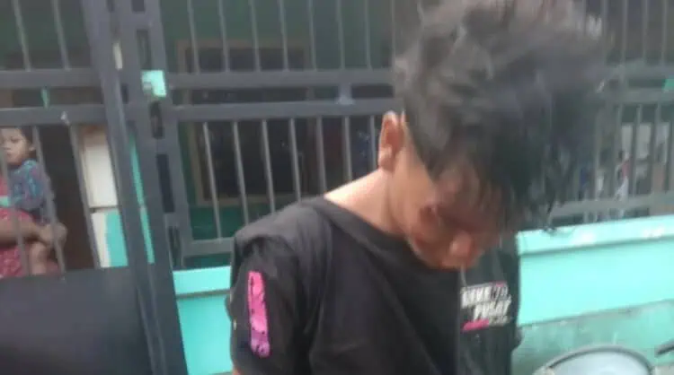 Tepergok Korban, Maling Motor Dihajar Warga Pondok Aren