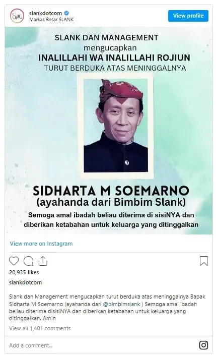 Ayah Bimbim Slank Meninggal Dunia Ayah Bimbim Slank Meninggal Dunia