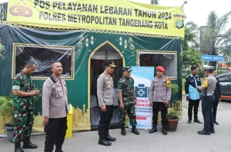 Pastikan Kesiapan Personel, Kapolres Metro Tangerang Kota Cek Pos Pam dan Pos Yan Mudik 2024