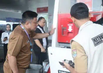 Ada Laporan Dugaan Kecurangan, Disperindag Periksa Segel Dispenser BBM di SPBU Citra Raya