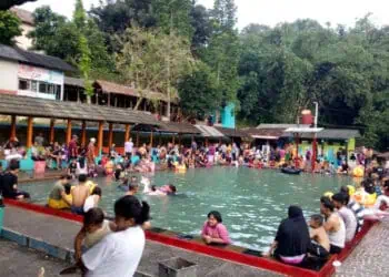Wisata Pemandian Air Panas Cisolong Pandeglang Dipadati Pengunjung Hingga H+5 Idulfitri