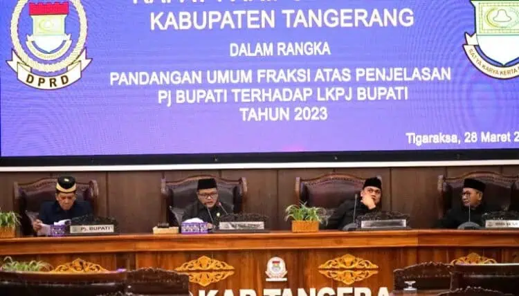 Fraksi DPRD Kabupaten Tangerang Tanggapi LKPJ Bupati Tahun 2023
