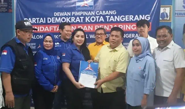 Sachrudin Ambil Formulir Penjaringan di Partai Demokrat Kota Tangerang