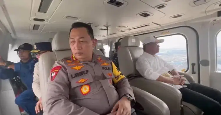 Pantau Arus Balik, Kapolri Patroli Jalur Udara