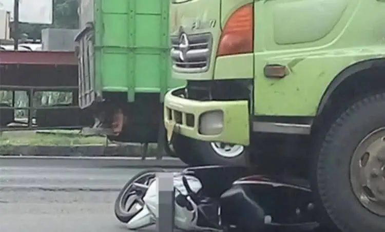 Mengenaskan, Ibu Hamil Tewas Terlindas Truk di Rangkasbitung Lebak 