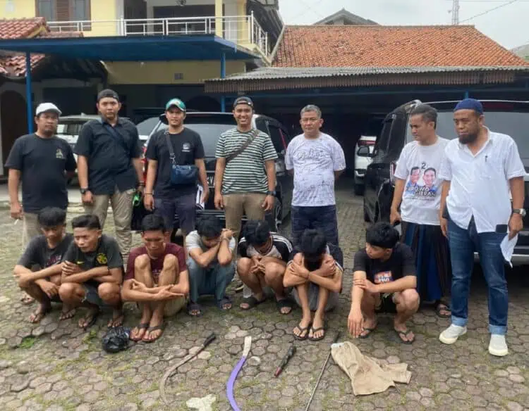10 Anggota Gangster Ditangkap Usai Serang Dua Orang di Bintaro