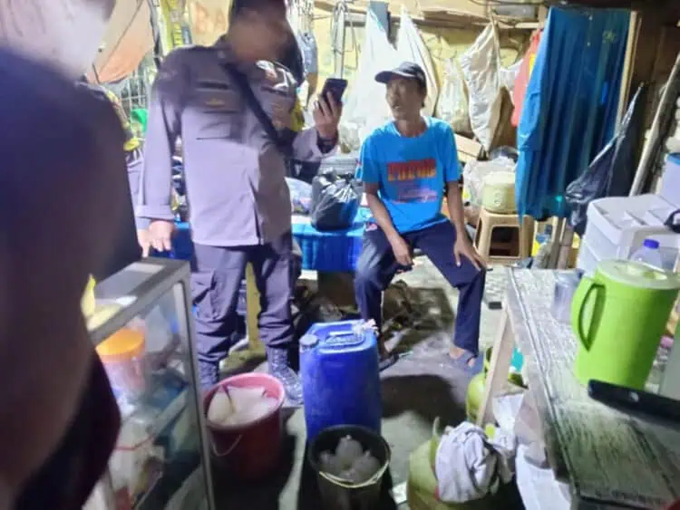 Jual Miras, Gubuk Tambal Ban di Ciruas Kabupaten Serang Digrebek Polisi