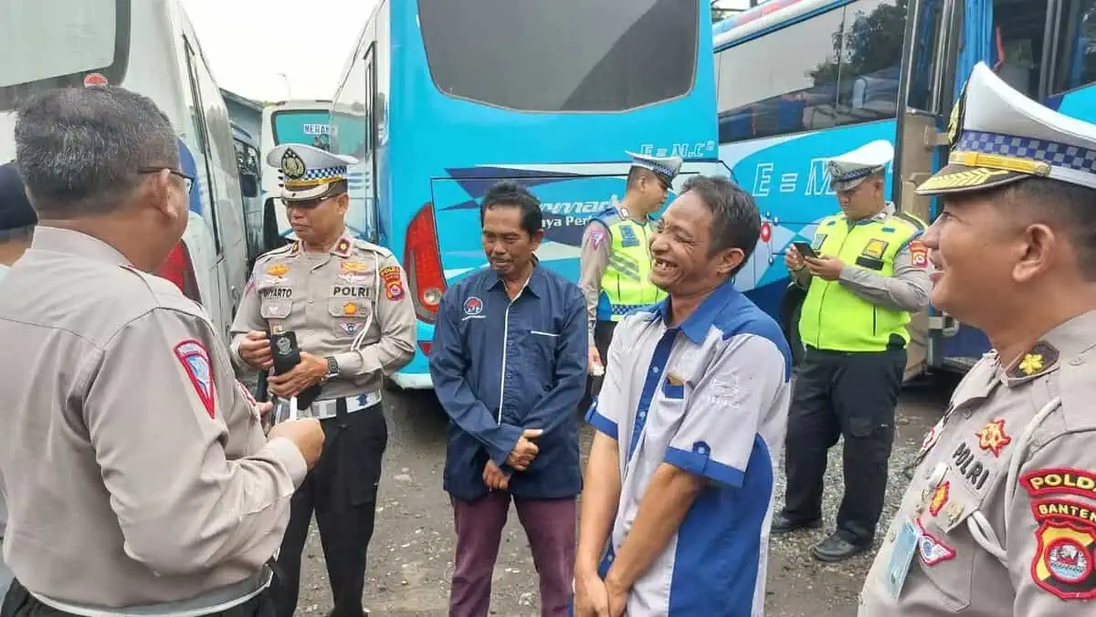 Ditlantas Polda Banten Perketat Pengawasan Bus Pariwisata di Wilayah Banten