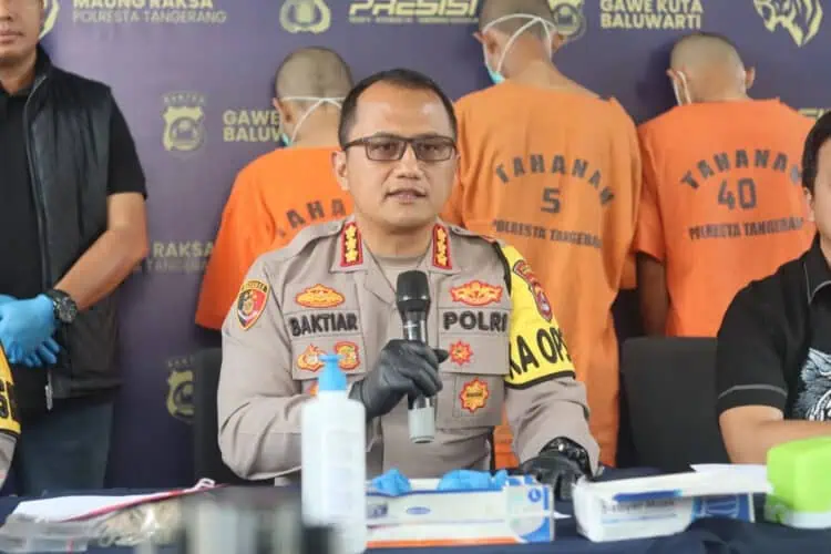 Dua Kelompok Terlibat Tawuran, 1 Orang Luka Bacok, 4 Orang Ditangkap Polresta Tangerang