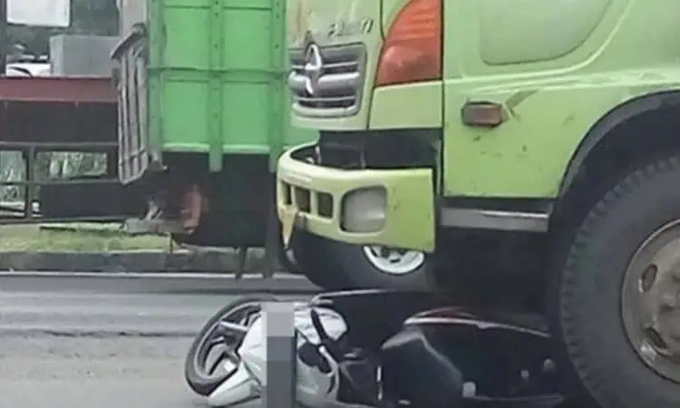 Mengerikan, Kecelakaan Maut di Lebak, Ibu Hamil Tewas Terlindas Truk