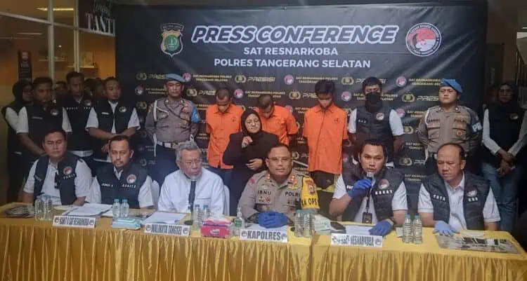 Polres Tangsel Bongkar Pabrik Narkoba di Apartemen