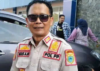 Kasatpol PP Pandeglang, Agus Amin Mursalin. (ADIB FAHRIE/SATELITNEWS.COM)