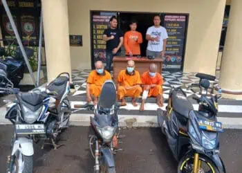 Polres Serang, ringkus gembong pencurian sepeda motor. (ISTIMEWA)