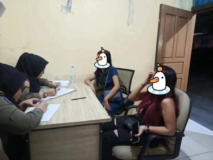 Belasan Perempuan Malam Terjaring Razia Satpol PP Kabupaten Serang