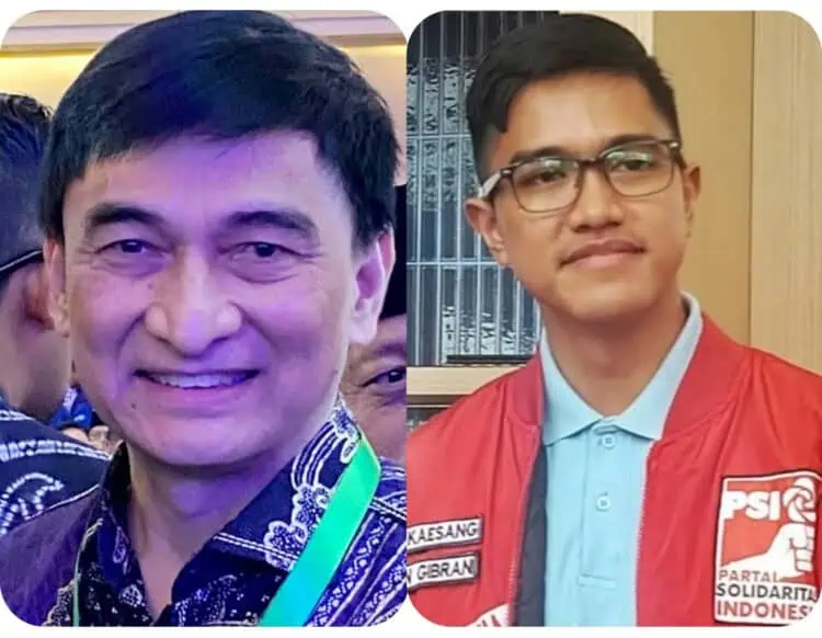 A. Dimyati Natakusumah dan Kaesang Pangarep. (ISTIMEWA)