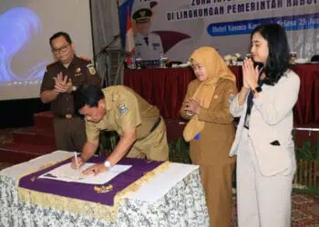 Sosialisasi Antikorupsi di Kabupaten Tangerang, Keluarga Pejabat Tandatangani Pakta Integritas