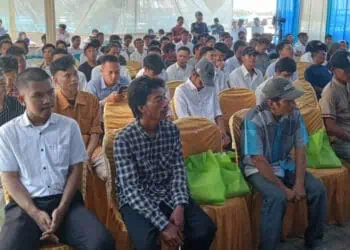 Nahkoda kapal nelayan di Teluk, Kecamatan Labuan, Kabupaten Pandeglang, diberi Diklat dan wawasan tekhnik hukum laut. (ISTIMEWA)
