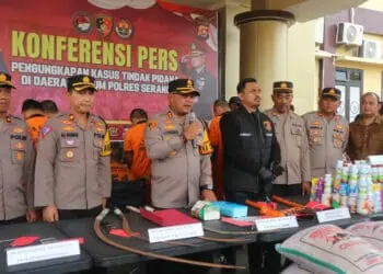 Polres Serang Ringkus 16 Pelaku Kejahatan, 7 Orang Dilumpuhkan 
