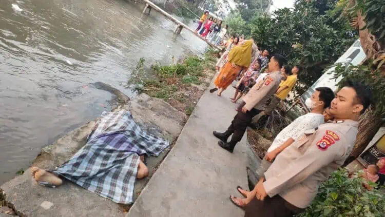 Lansia Tewas di Sungai Gosara Ciruas Kabupaten Serang