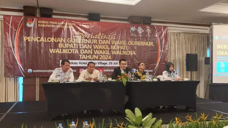 KPU Kabupaten Tangerang Sosialisasikan Aturan Pendaftaran Calon Bupati dan Wakil Bupati Tangerang Tahun 2024