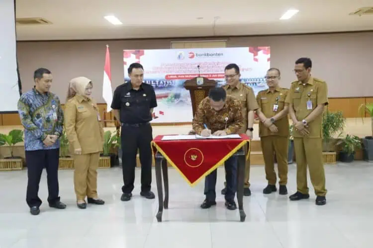 Bank Banten Lakukan Penandatanganan PKS Penempatan RKUD dengan Pemkab Lebak