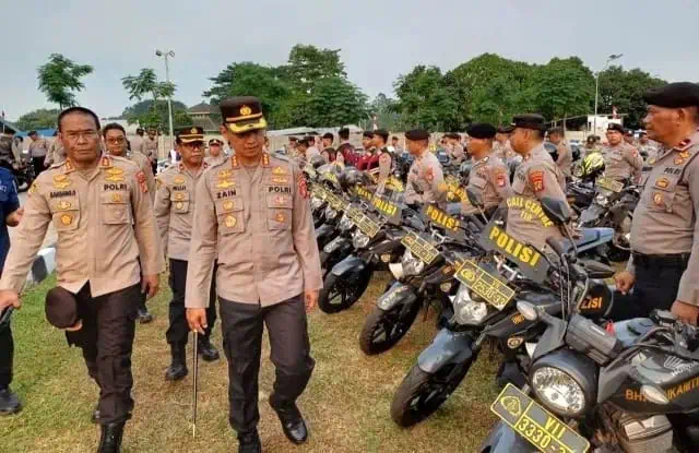 Jelang Pilkada, Polres Metro Tangerang Kota Cek Kendaraan Dinas Anggota