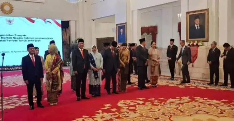 Diantar Dasco, Dua Kader Gerindra Resmi Gabung Kabinet