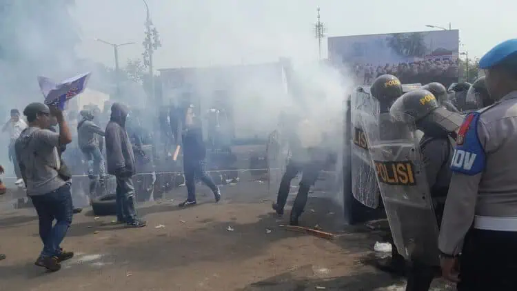 Antisipasi Kericuhan, Polres Metro Tangerang Kota Gelar Simulasi Sispamkota