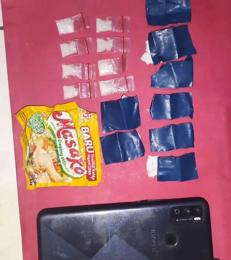 Sabu Disimpan dalam Penyedap Rasa, Eh Tetap Ketahuan