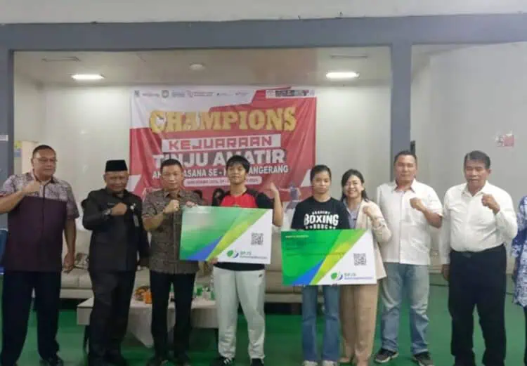 Kejuaraan Tinju Amatir Pertina Kota Tangerang, 109 Atlet Dilindungi BPJS Ketenagakerjaan