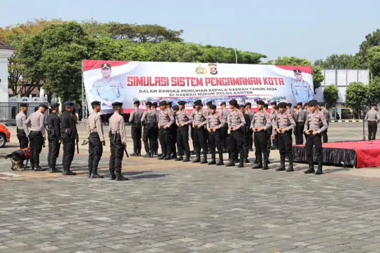 Lakukan Simulasi Pengamanan Pilkada, Indeks Kerawanan di Banten Masih Tinggi