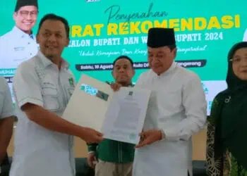 Giliran PKB Beri Rekomendasi Untuk Pasangan Maesyal-Intan di Pilkada Kabupaten Tangerang 2024