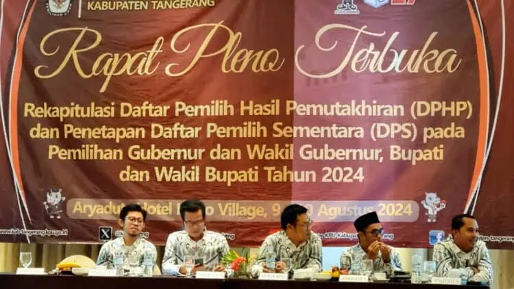 KPU Kabupaten Tangerang Umumkan DPS Sebanyak 2.370.689