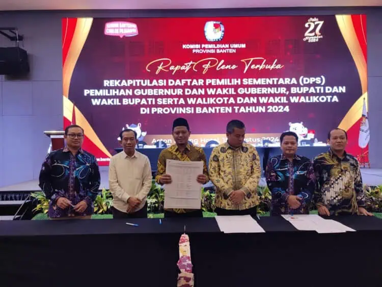 KPU Banten tetapkan DPS. (LUTHFI/SATELITNEWS.COM)