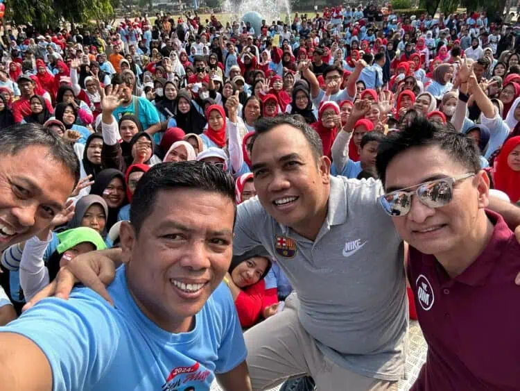 Menyala Bantenku, Ribuan Masyarakat Lebak Senam Gemoy Bersama Andra - Dimyati