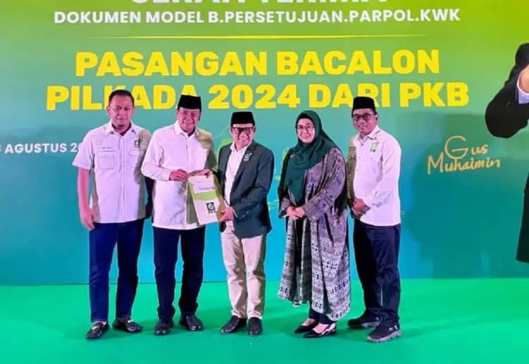 PKB Dukung Penuh Maesyal - Intan, Cak Imin Berikan Formulir B1 KWK