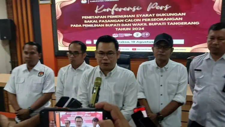 KPU Kabupaten Tangerang Umumkan Calon Perseorangan Lolos Verifikasi